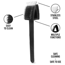 Black 2 Side Use Brush Scarp Cleaning Brush &  Wire Brush for Garage Use