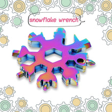 Durable & Portable 18-in-1 Snowflake Multi-Tool – Bottle Opener, Screwdriver & Wrench Kit