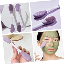 Double-Headed Silicone Mask Brush – Facial Cleansing & Mask Application Tool (1 Pc)