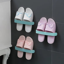 Bathroom Towel Slipper Hanging Rack Self Adhesive Wall Mounted (1 Pc)
