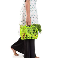 Plastic Foldable Basket Bag || Fruit & Vegetable Storage Basket (3 Pcs Set / Multicolor)