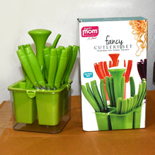 Supermom Premium Fancy Cutlery Set with Holder (24 Pc / Set)