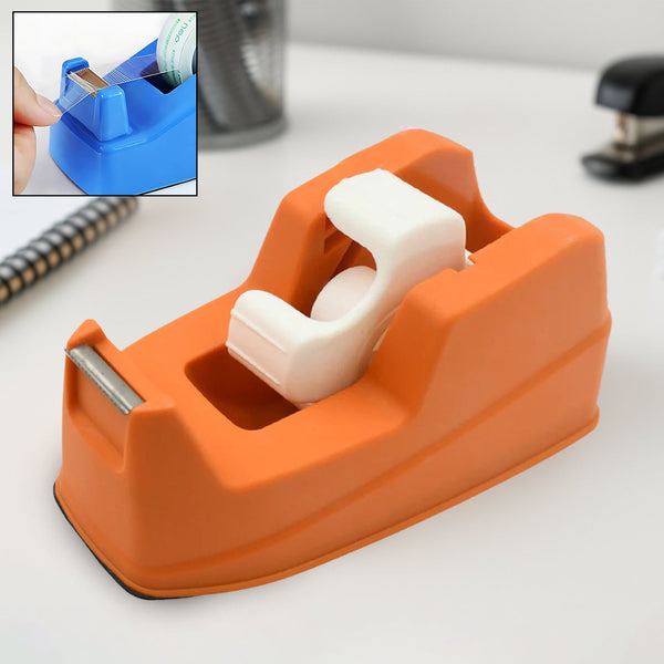 Plastic Tape Dispenser Cutter for Home Office use, Tape Dispenser for Stationary, Tape Cutter Packaging Tape (1 pc / 605 Gm)