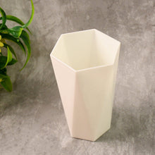 Modern Geometric Hexagon Plastic Flower Vase (1 Pc)