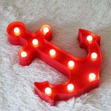 Anchor Shape LED Decorative Night Lamp - (1 Pc)