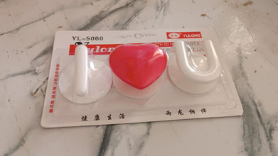 Adhesive Wall Hook Set  For KItchen, Bathroom & Home (3pc)